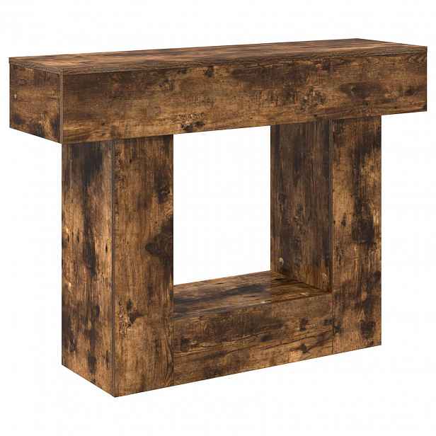 vidaXL Uzený Dub 101 x 30 x 74 cm