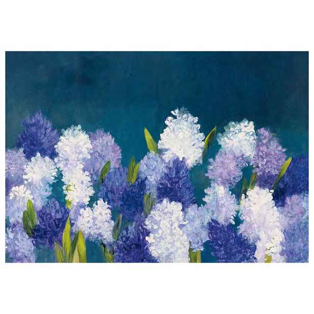 Fototapeta Hyacinty v noci Květinový sen Fialová symfonie 416x254 lepidlo