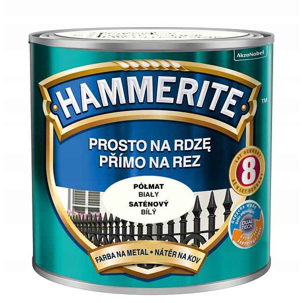 Hammerite Barva na rez 2,5L Bílá Polomatná