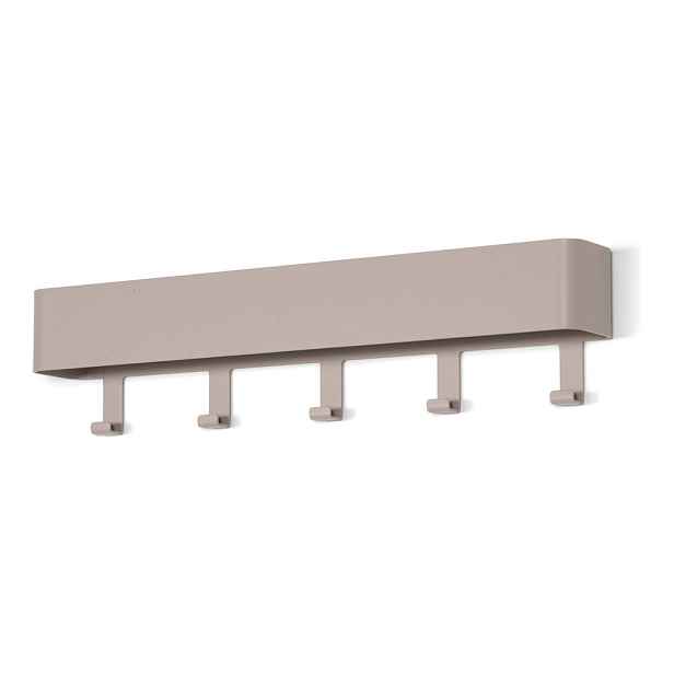 Taupe kovový nástěnný věšák s poličkou 52 cm Dax Play – Spinder Design