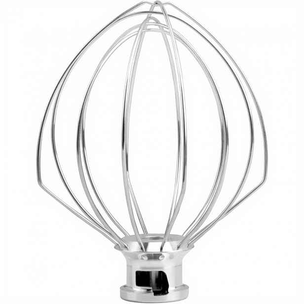 TEMU K45WW 6'' drátěná metla kompatibilní s 4,5-5Qt Kitchenaid stojanovým mixérem s naklápěcí hlavou, náhrada metly Kitchenaid pro míchání vajec,