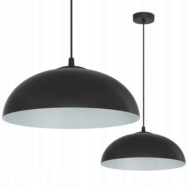 Závěsná Stropní Lampa Lustr Misa Černá Loft Moderní Do Obývacího Pokoje E27