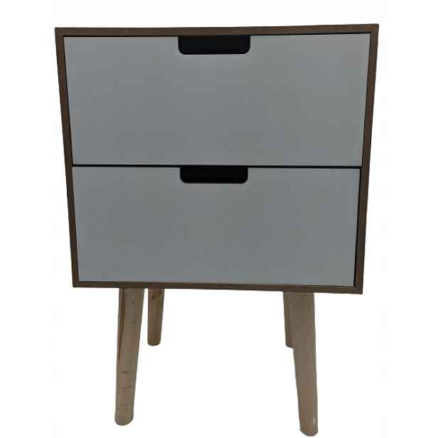 Bílá komoda Zd Trading modern Mdf na nožkách o rozměrech 33 cm x 26,5 x 50 cm