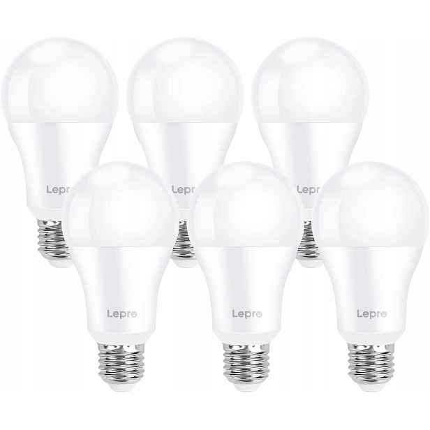 Led žárovky E27 A60 13,5W 1520L 6 Kusů Studená Bílá