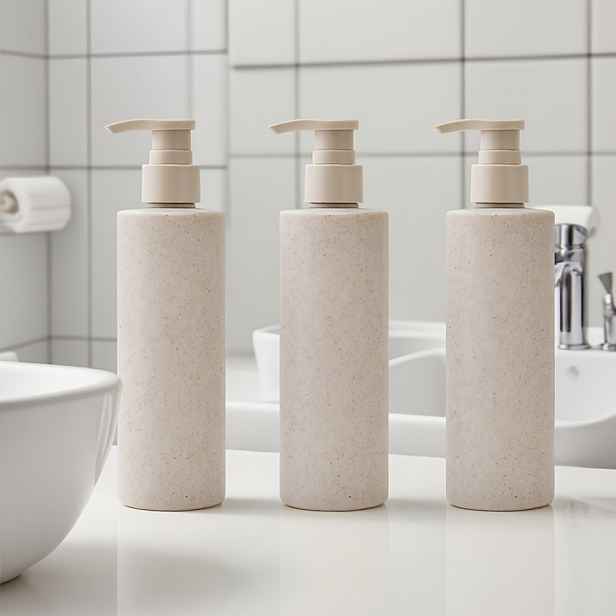 TEMU 1 Sada/3 ks 250ml (8,45oz) Lahvičky na šampon, sprchový gel a kondicionér s dávkovačem – Cestovní doplňovatelné nádobky na mýdlo a péči o vlasy