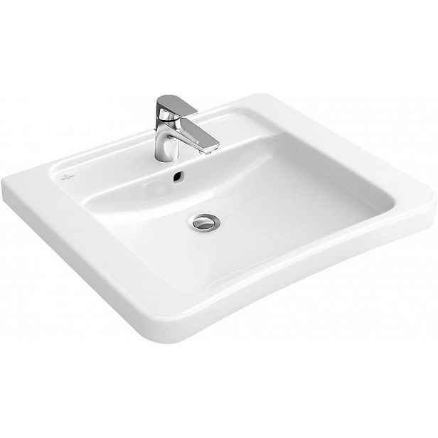 Villeroy & Boch ViCare - Umyvadlo Vita, 65x55 cm, bez přepadu, otvor pro baterii, Ceramicplus, bílá 517868R1