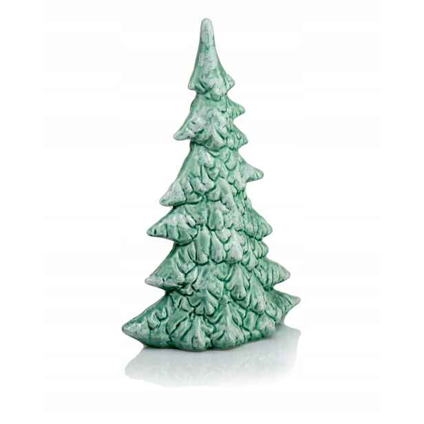 Zelený keramický vánoční stromek s figurkou 37 cm 38.033.37 Polnix