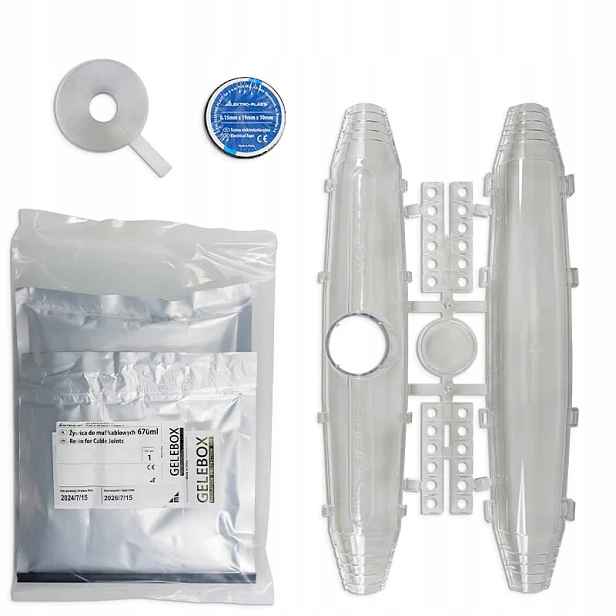 Nátrubek instalační pryskyřičná MM13 20-42 mm komplet pryskyřičná páska 670 ml Gelebox