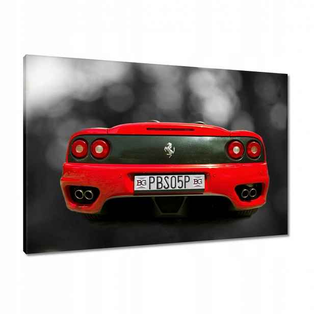 Obrazy 90x60 Červené Ferrari Auto na c