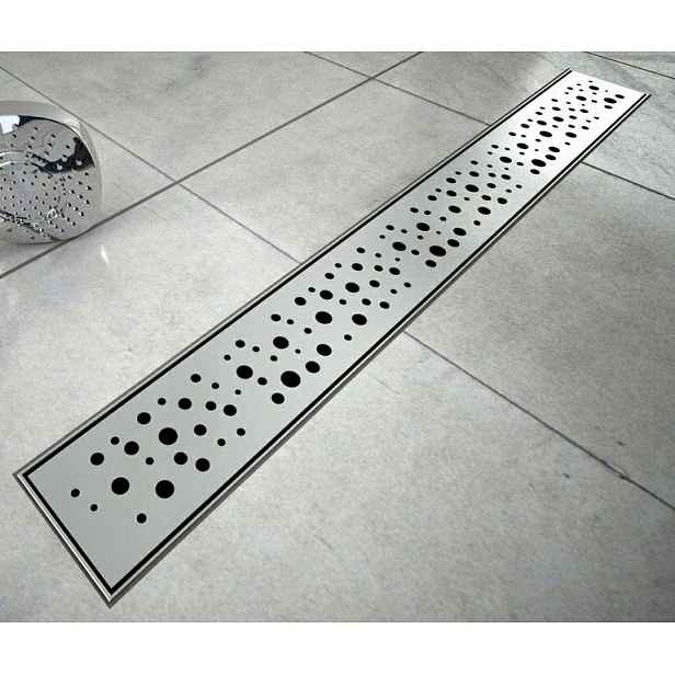 SanitLINE Lineární Odtok ocelový Drops 90 cm Odvodnění koupelny