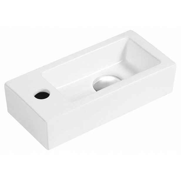 Sapho Zoe keramické umyvadlo levé 37x9x18 cm AR496 Montážní sada bonus!