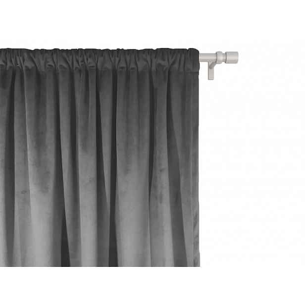 Závěs do dětského pokoje VELVET Zvolte barvu: Šedá, Zvolte rozměr: 140 x 160 cm (šířka x výška)