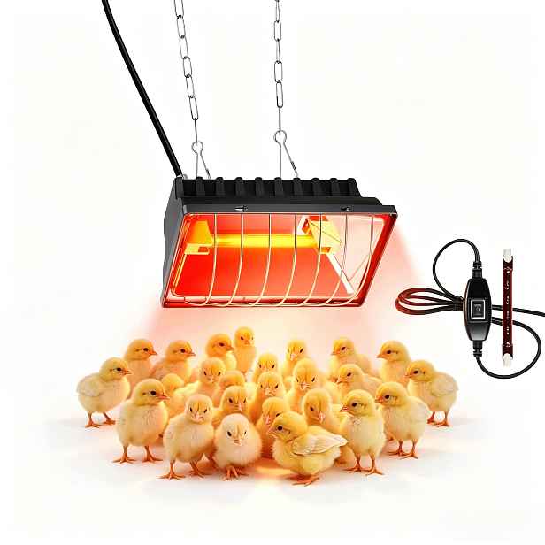 Topná Lampa Umělá Kvočna S Ochrannou Síťkou Pro Drůbež, Plazy