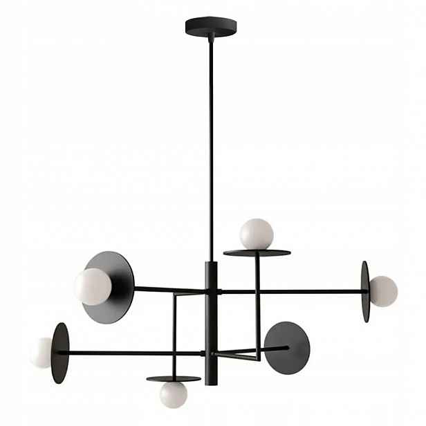 Černá Závěsná Stropní Lampa S Moderním Lustrem 6XG9 Toolight