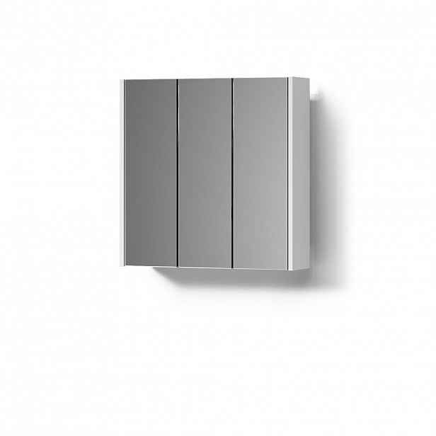 Livinity® KOUPELNOVÁ ZRCADLOVÁ SKŘÍŇKA Savuto Bílá 67.4 x 68 cm