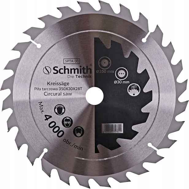 Vidlicový pilový kotouč 350 mm 28T Schmith