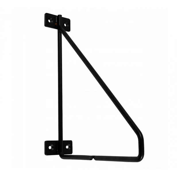 Konzola pod polici držák Loft Industrial Bar 21x17 cm černá matná