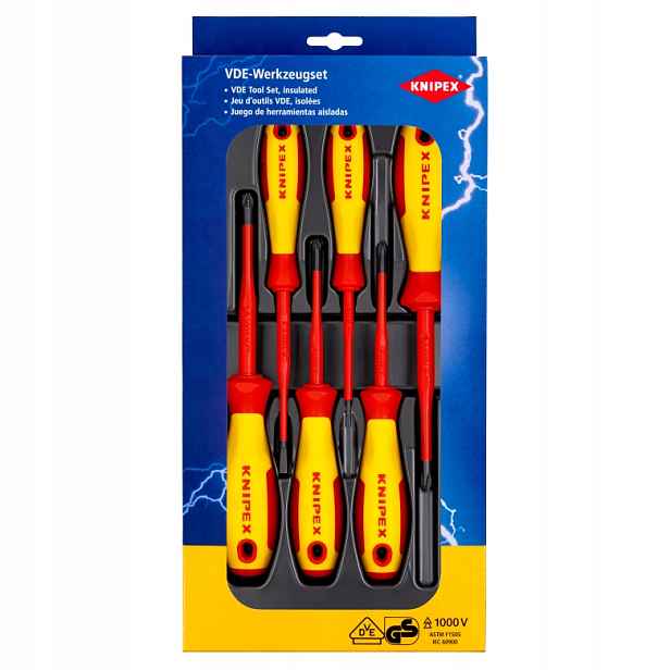 Sada Šroubováků Vde Pro Šrouby S Drážkou 6 Dílů Knipex