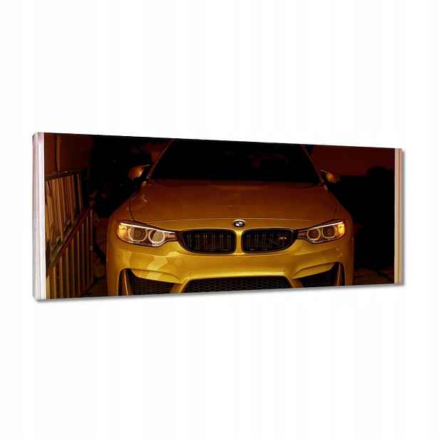 Obrazy 100x40 Zlaté Bmw Sportovní