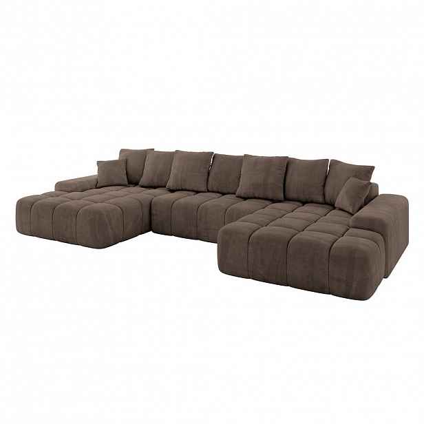 ALTDECOR SEDACÍ SOUPRAVA ENSI-U - 353x164x69 cm hnědá