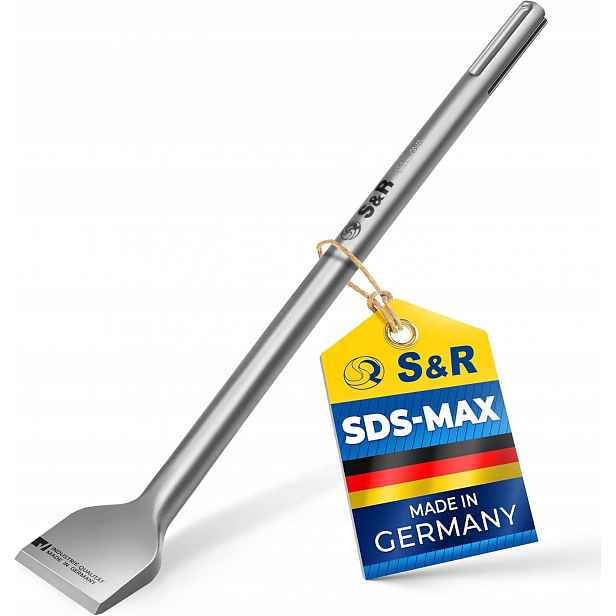 Dláto Sds-max 400X50 lopata fliz ohnuté kování dlaždic betonu S&r Německé