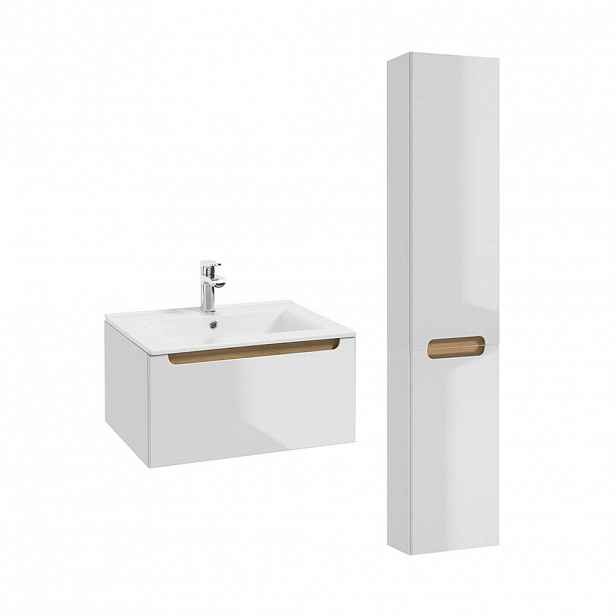 Petits-meubles KOUPELNOVÝ NÁBYTEK 60cm Livia 2er-Set Bílá