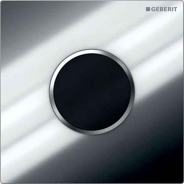 Geberit - Elektronické ovládání splachování pisoárů typ 10, bateriové napájení, chrom/chrom mat 116.035.KH.1