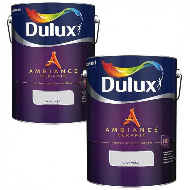 Set Dulux Ambiance Ceramic 2x5L Barva Grey Violet 10L