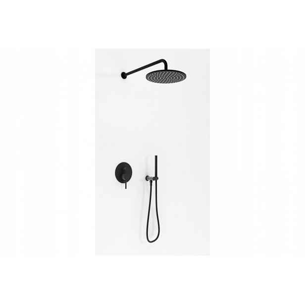 Sprchový set s dešťovou sprchou 30 cm Axel Black QW210ABR30