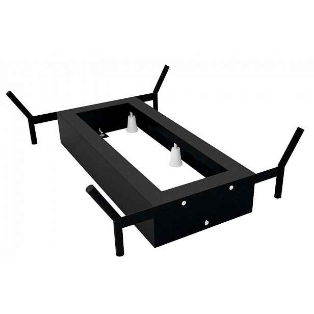 Polysan - Nosná konstrukce pro vanu Reduta, 1500x750 mm, matná černá 72830B