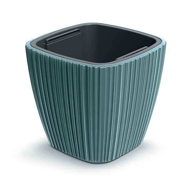 Prosperplast Plastový květináč OROS LITTLE skandinávsky modrý, varianta 29 cm