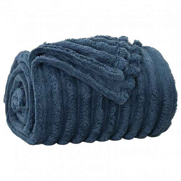 vidaXL Přehoz Námořnická modrá 270 x 240 cm 1.77 kg Fleece