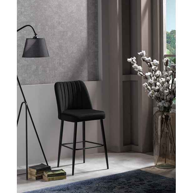 Bar Stool Set (4 Pieces) Vento - Black