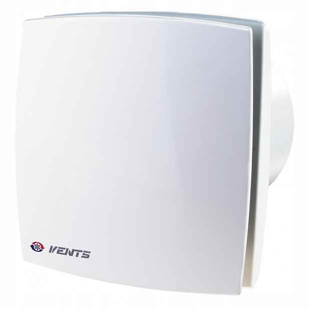 Domácí koupelnový ventilátor Vents Fi 125 mm Časový spínač Bílý 125LDT