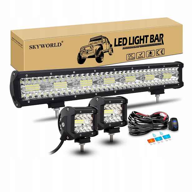 Skyworld Led lampa 20" 420W s 2x60W reflektory pro off-road osvětlení