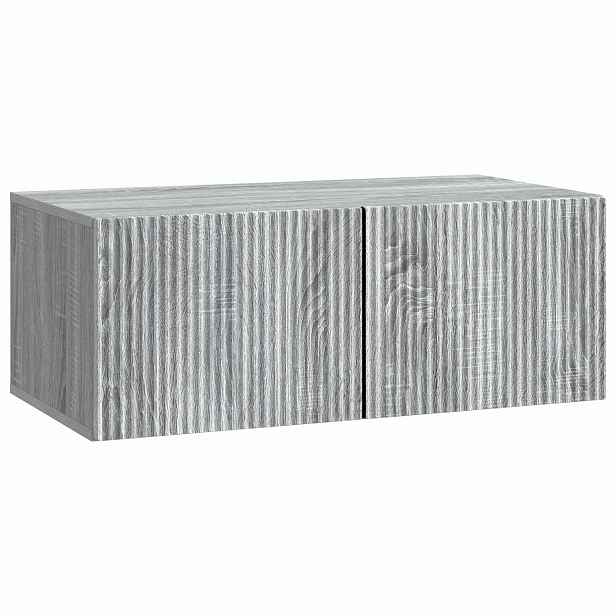 vidaXL Nástěnná TV skříň 78,5 x 41 x 30 cm Šedá sonoma
