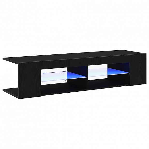vidaXL Televizní skříň 135 x 39 x 30 cm Černý dub Kompozitní dřevo