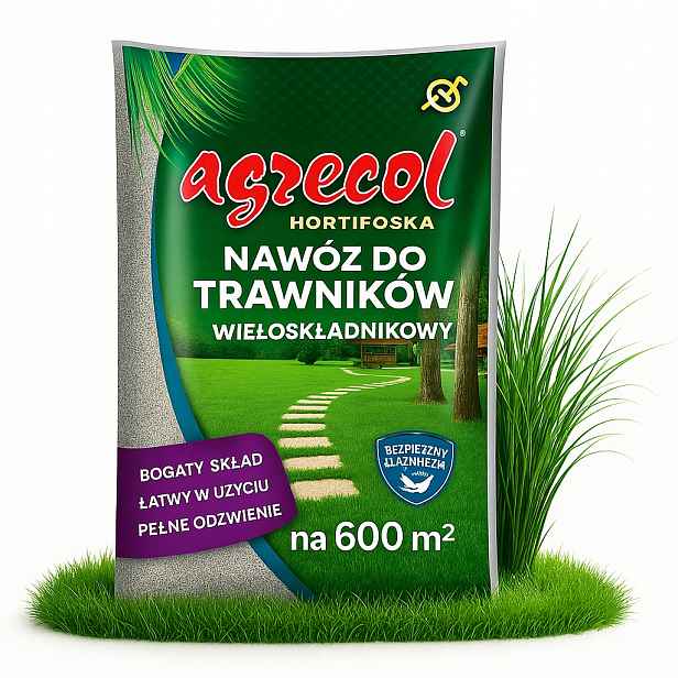 Hnojivo na trávník Hortifoska 15 kg s bohatým složením Agrecol