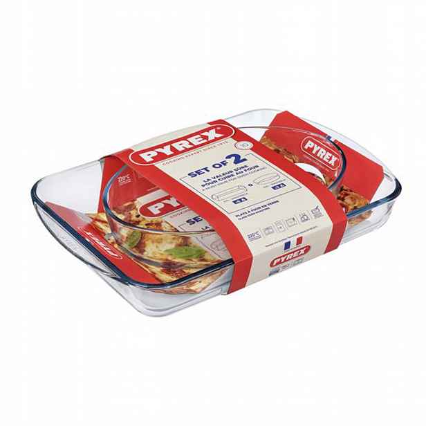 Sada skleněných pekáčů Pyrex 2ks 2200ml a 3700ml