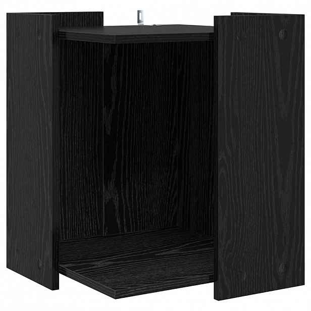 vidaXL Enclosure pro kočičí záchod Černý dub 42 x 42 x 51 cm