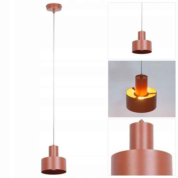 Závěsná lampa oranžová Rif harmonická forma v kuchyni Sigma Lighting