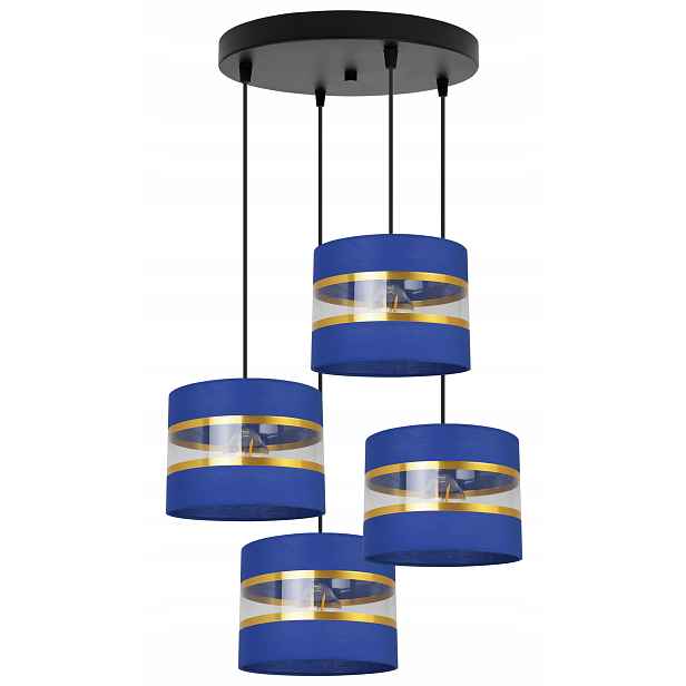 Závěsná Stropní Lampa Lustr Glamour Zlaté Stínidlo Nad Stůl Do Obývacího Pokoje