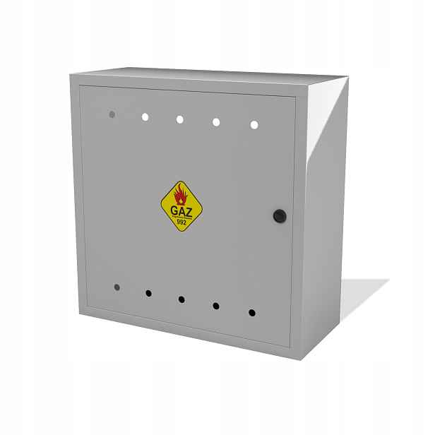 Plynová Skříňka 60x60x25 Gaz Šedá/popiel