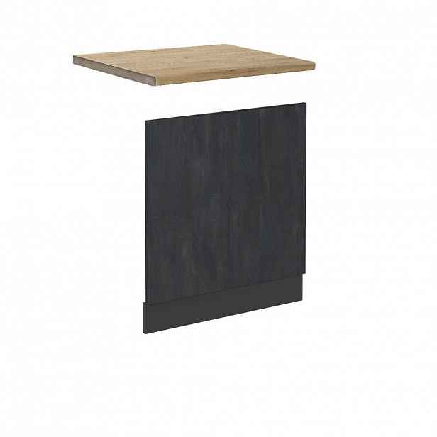 Vicco PŘEDNÍ PANEL R-Line Černý beton 60 cm PD Dub