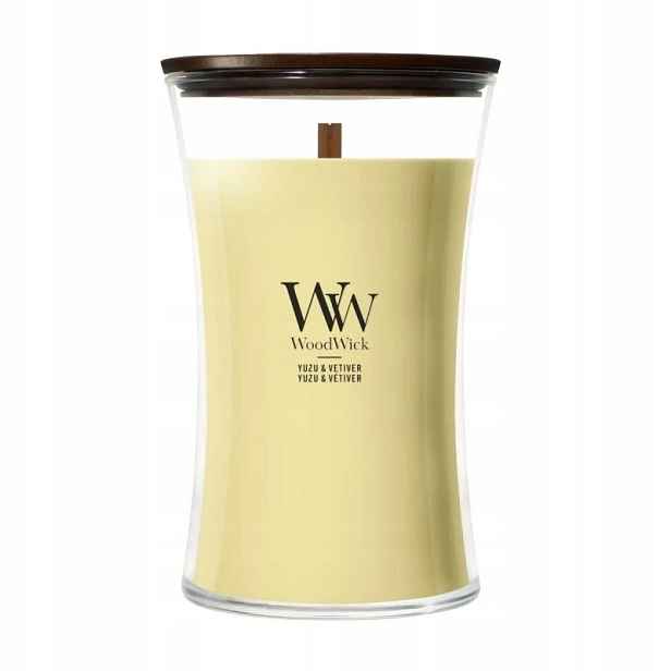 Velká svíčka Yuzu & Vetiver WoodWick