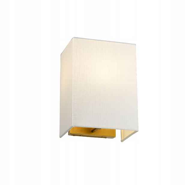 Nástěnné svítidlo mosazné krémové stínidlo 17 cm do obývacího pokoje Designer's Lightbox