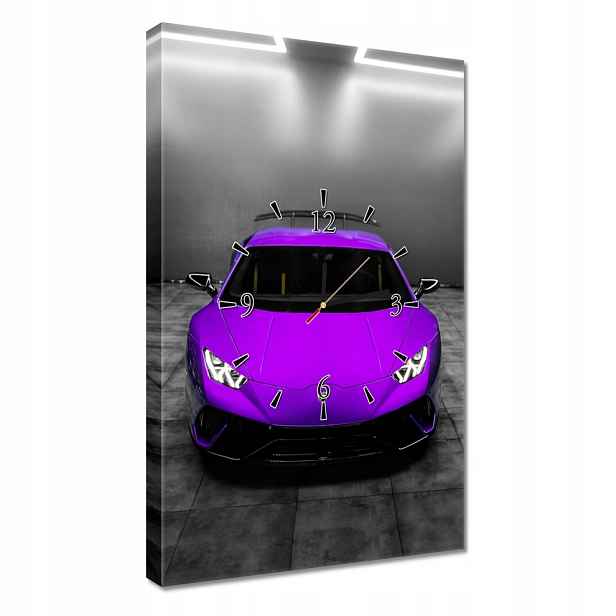 Nástěnné hodiny 40x60 Sportovní Auto