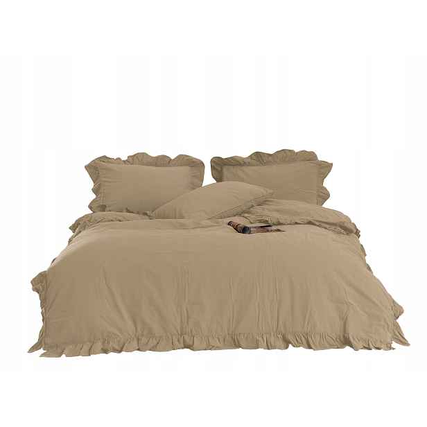 Povlečení bavlněné 220x200 Akdeniz Beige turecké