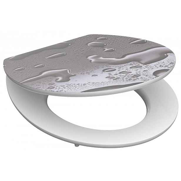 Wc sedátko Grey Steel MDF HG se zpomalovacím mechanismem SOFT-CLOSE