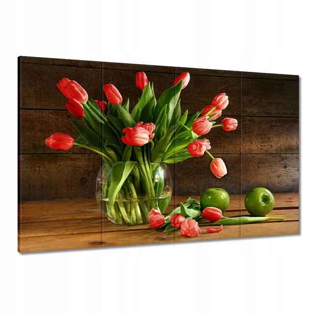 Obrazy 120x80 Červené tulipány